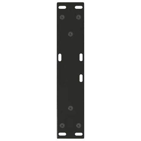Eettafelpoten 2 st V-vormig 40x(30-31,3) cm staal zwart 7