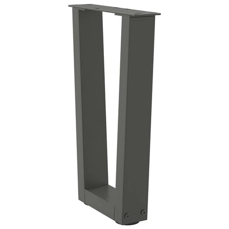 Eettafelpoten 2 st V-vormig 28x(42-43,3) cm staal antraciet 4