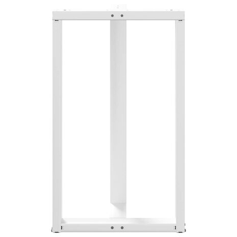 Bartafelpoten 2 st T-vormig 60x35x(100-101) cm staal wit 6