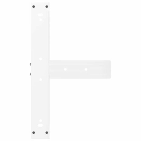 Bartafelpoten 2 st T-vormig 60x35x(100-101) cm staal wit 7