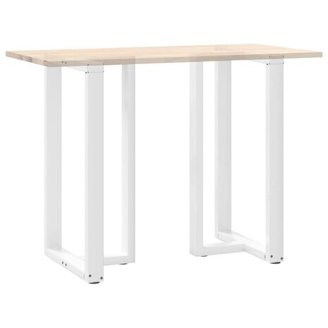 Bartafelpoten 2 st T-vormig 60x35x(100-101) cm staal wit 8