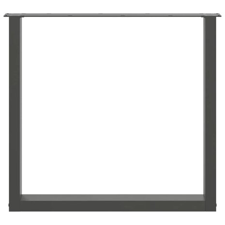 Salontafelpoten 3 st U-vormig 80x(72-73) cm staal antraciet 5