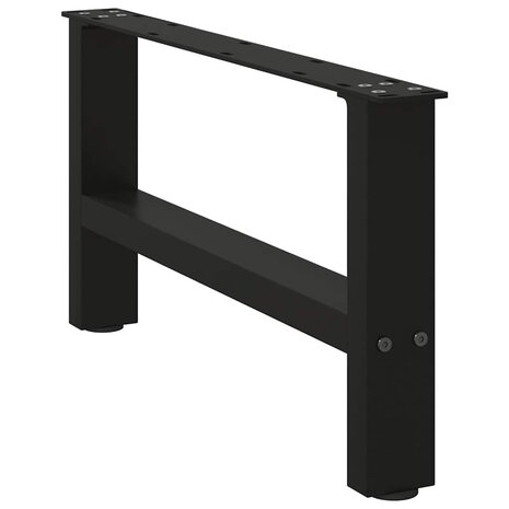Salontafelpoten 2 st 60x(30-31) cm staal zwart 3