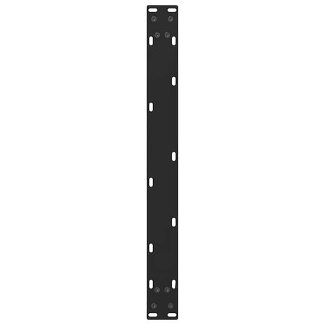 Salontafelpoten 2 st 60x(30-31) cm staal zwart 7