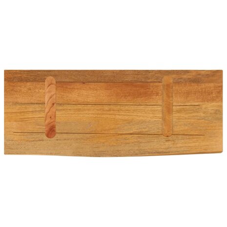Tafelblad met natuurlijke rand 80x20x3,8 cm massief mangohout 5