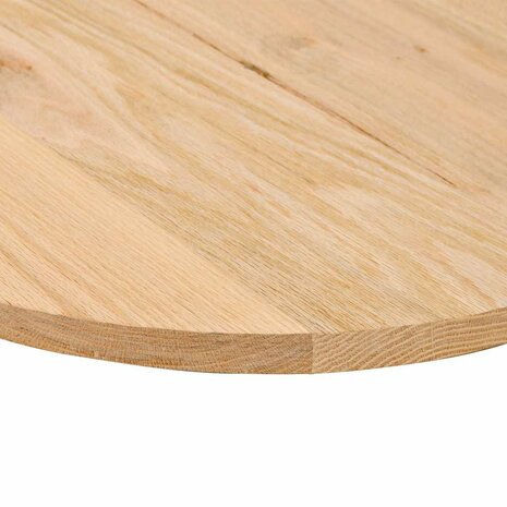 Tafelblad 100x50x2 cm ovaal massief eikenhout 8