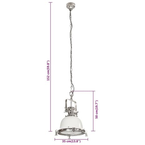 Hanglamp 35x35x152 cm aluminium 9