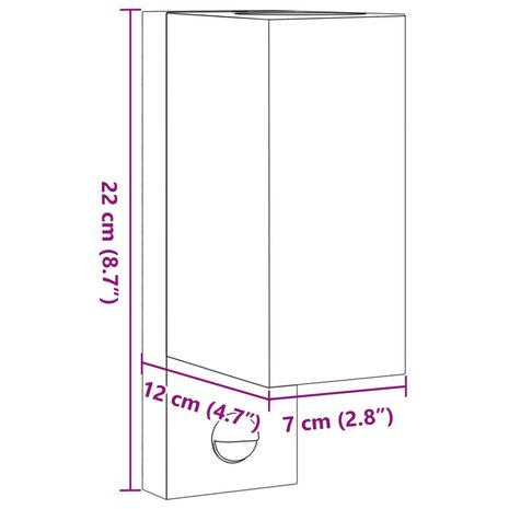 Buitenwandlampen 2 st met sensors gegoten aluminium zwart 7
