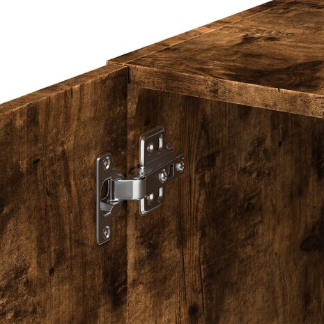 Wandkast 30x42,5x40 cm bewerkt hout gerookt eikenkleurig 9