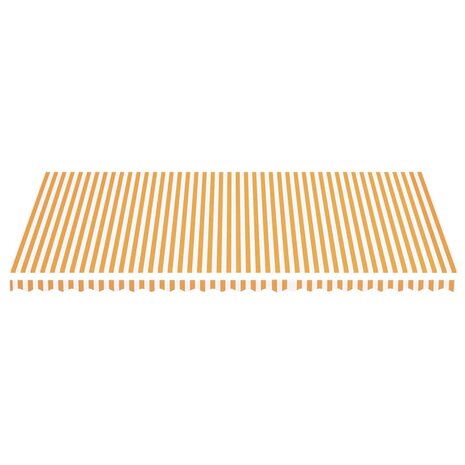 Vervangingsdoek voor luifel 6x3,5 m geel en wit 3