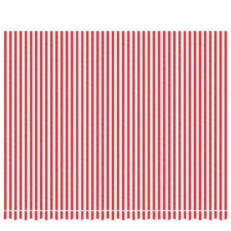 Vervangingsdoek voor luifel gestreept 4,5x3,5 m rood en wit 3