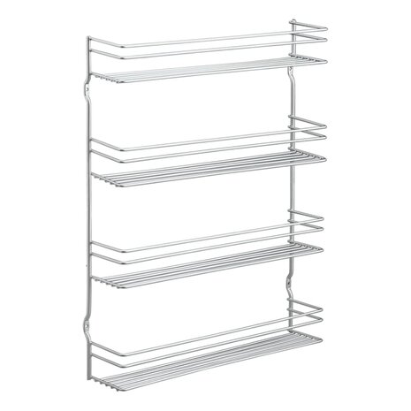 Metaltex Kruidenrek wandmontage 4-laags Pepito zilverkleurig 2