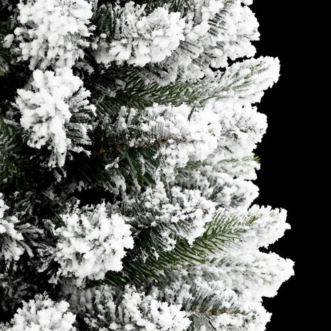 Kunstkerstboom met sneeuw smal 150 cm PVC en PE 5