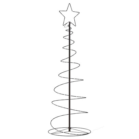 LED-kerstboom 100 LEDs warm wit 150 cm 5