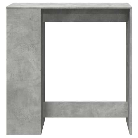 Bartafel met rekken 101x40x103,5 cm bewerkt hout betongrijs 4