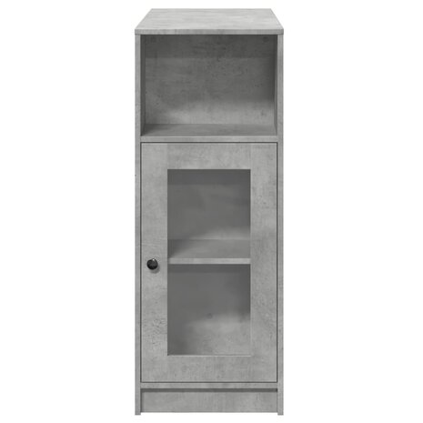 Bartafel met rekken 101x40x103,5 cm bewerkt hout betongrijs 6