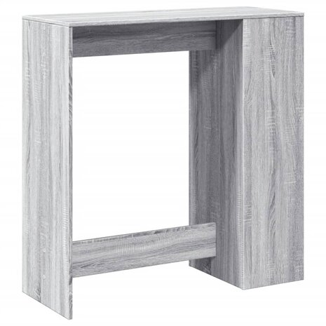 Bartafel met rekken 101x40x103,5 cm bewerkt hout grijs sonoma 7