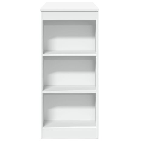 Bartafel met rekken 95x47x103,5 cm bewerkt hout wit 5