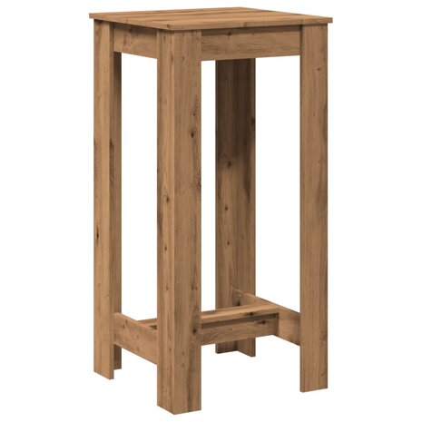 Bartafel 51x50x103,5 cm bewerkt hout artisanaal eikenkleurig 2