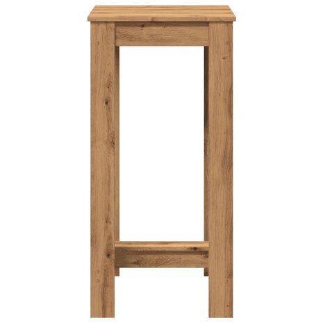 Bartafel 51x50x103,5 cm bewerkt hout artisanaal eikenkleurig 4