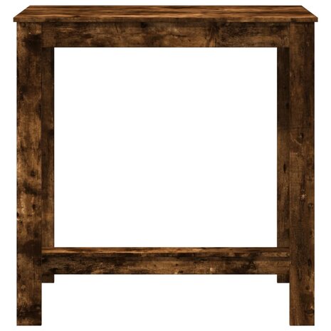 Bartafel 102x50x103,5 cm bewerkt hout gerookt eikenkleurig 4