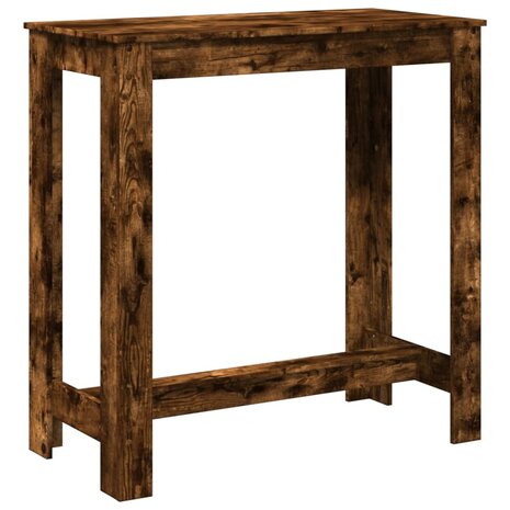 Bartafel 102x50x103,5 cm bewerkt hout gerookt eikenkleurig 6