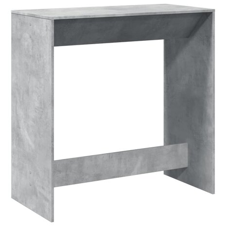 Bartafel 102x50x103,5 cm bewerkt hout betongrijs 2