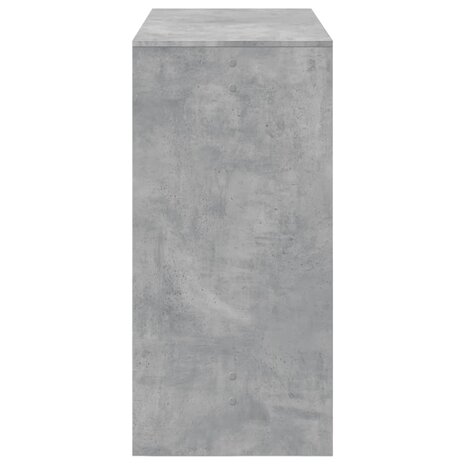 Bartafel 102x50x103,5 cm bewerkt hout betongrijs 5