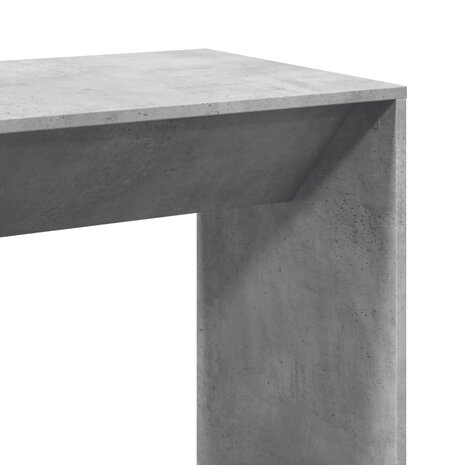 Bartafel 102x50x103,5 cm bewerkt hout betongrijs 7