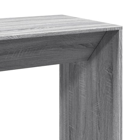 Bartafel 102x50x103,5 cm bewerkt hout grijs sonoma eikenkleur 7