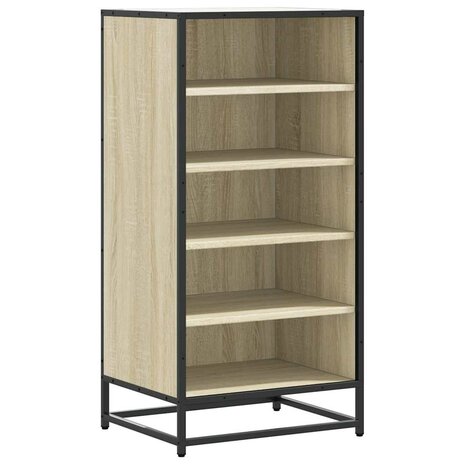 Schoenenrek 48x38x97,5 cm bewerkt hout sonoma eikenkleurig 2