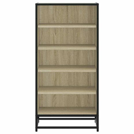Schoenenrek 48x38x97,5 cm bewerkt hout sonoma eikenkleurig 4