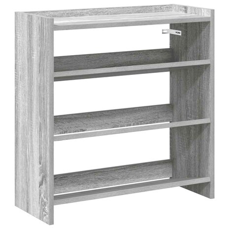 Schoenenrek 60x25x62 cm bewerkt hout grijs sonoma eikenkleurig 2