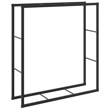 Haardhoutrek 110x30x116 cm staal zwart 2