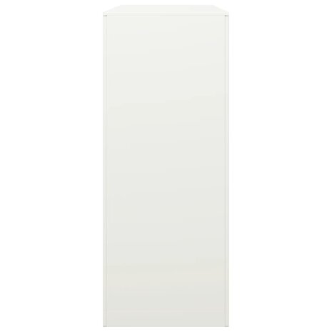 Haardhoutrek 100x40x100 cm staal wit 5