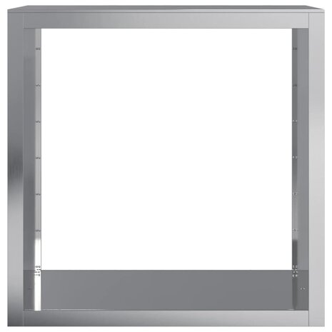 Haardhoutrek 100x40x100 cm gegalvaniseerd staal 4