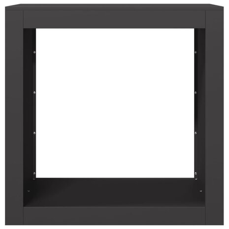 Haardhoutrek 60x40x60 cm staal zwart 4