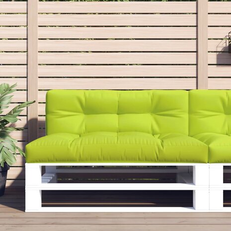 Palletkussen 120x40x12 cm stof heldergroen 1