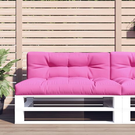 Palletkussen 120x40x12 cm stof roze 1