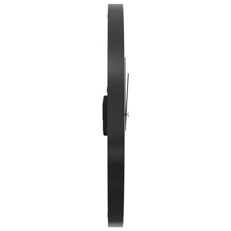 Wandklok Ø35 cm ijzer en olijfhout bruin 4
