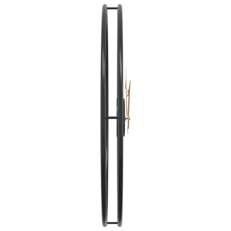 Wandklok Ø50 cm ijzer zwart 4