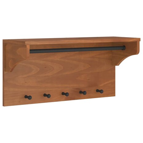 Wandkapstok SANDNES 87x30x42 cm massief grenenhout 2