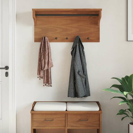 Wandkapstok SANDNES 87x30x42 cm massief grenenhout 4