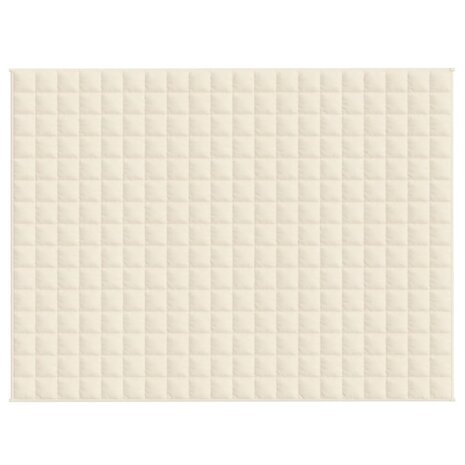 Verzwaringsdeken 150x200 cm 11 kg stof lichtcrèmekleurig 3