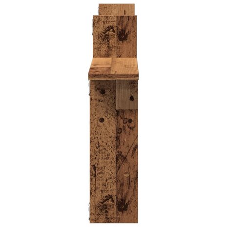 Wandschappen 2 st 50x12x50 cm bewerkt hout oud houtkleurig 5