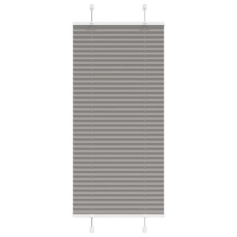 Plissé rolgordijn 60x100 cm stofbreedte 59,4 cm antraciet 2