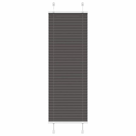 Plissé rolgordijn 50x150 cm stofbreedte 49,4 cm polyester zwart 1
