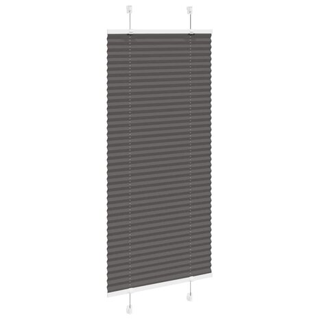 Plissé rolgordijn 60x150 cm stofbreedte 59,4 cm polyester zwart 3