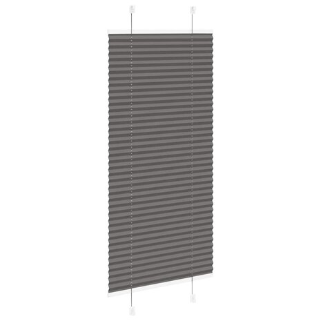 Plissé rolgordijn 60x150 cm stofbreedte 59,4 cm polyester zwart 4