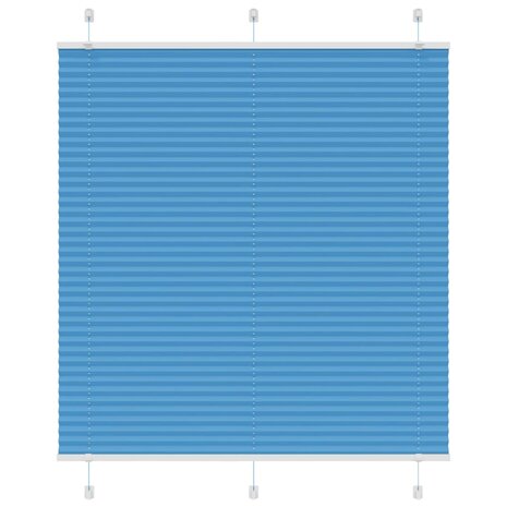 Pliss&eacute; rolgordijn 115x150cm stofbreedte 114,4cm polyester blauw 1